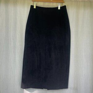 Aritzia Babaton Faux Suede Pencil Skirt in Black (Sz 4)